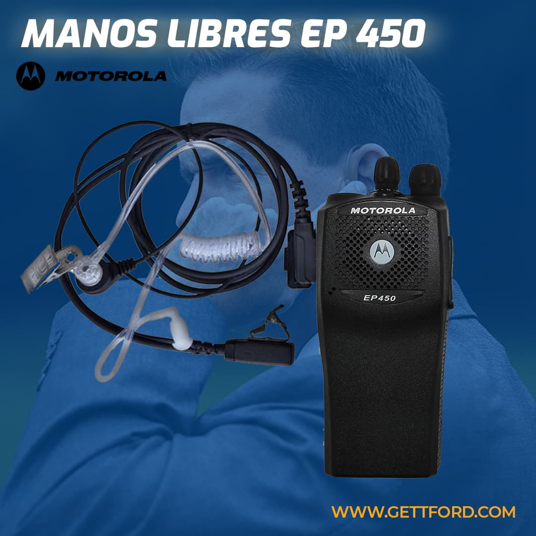 erótico Presta atención a Chaleco MANOS LIBRES MOTOROLA CON TUBO ACÚSTICO EP450