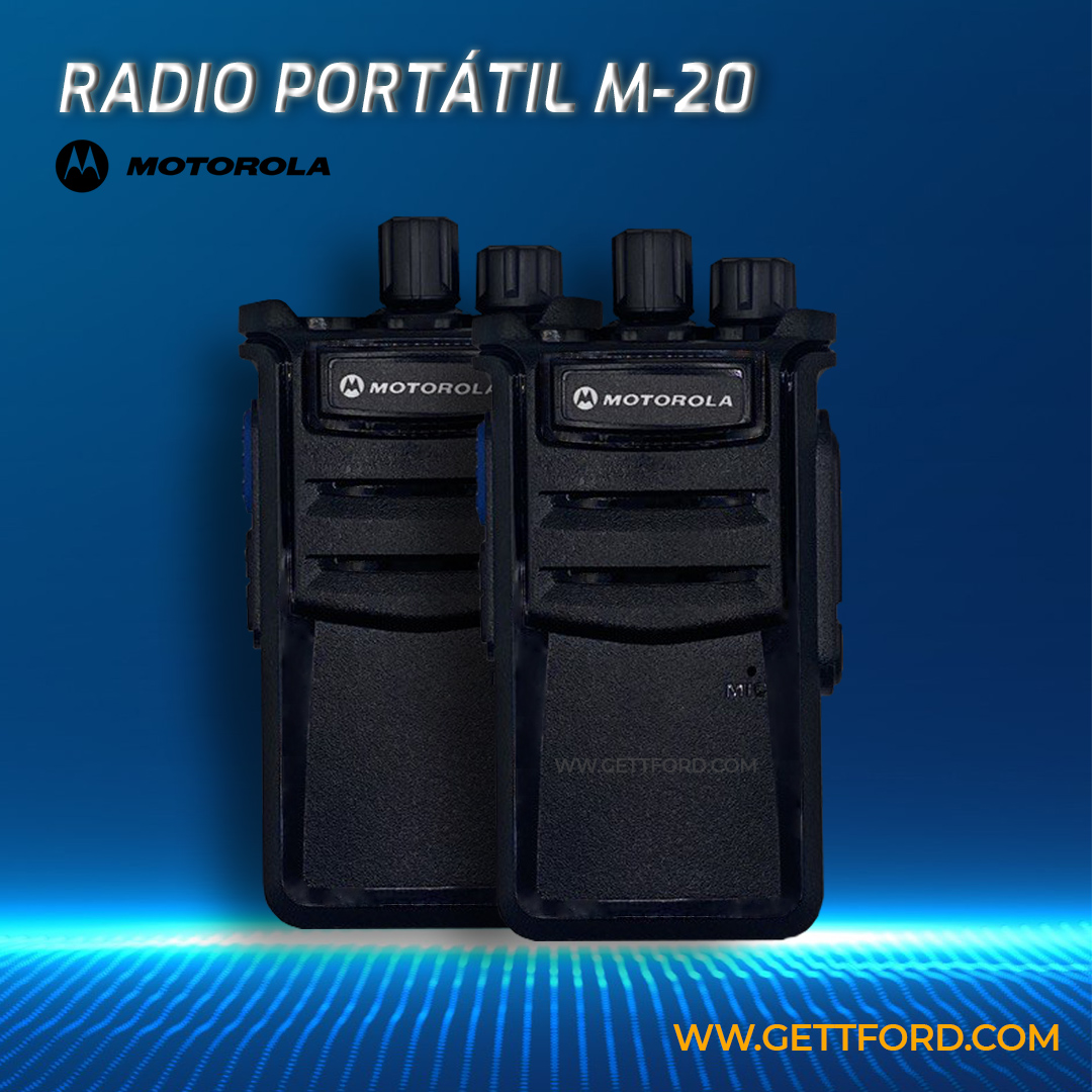 RADIO PORTÁTIL MOTOROLA M 30 2W 136 174MHz/ 400 470MHZ UHF O VHF